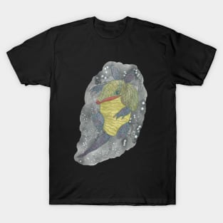 Intergalactic Baby Armadillo In Space Watercolor T-Shirt